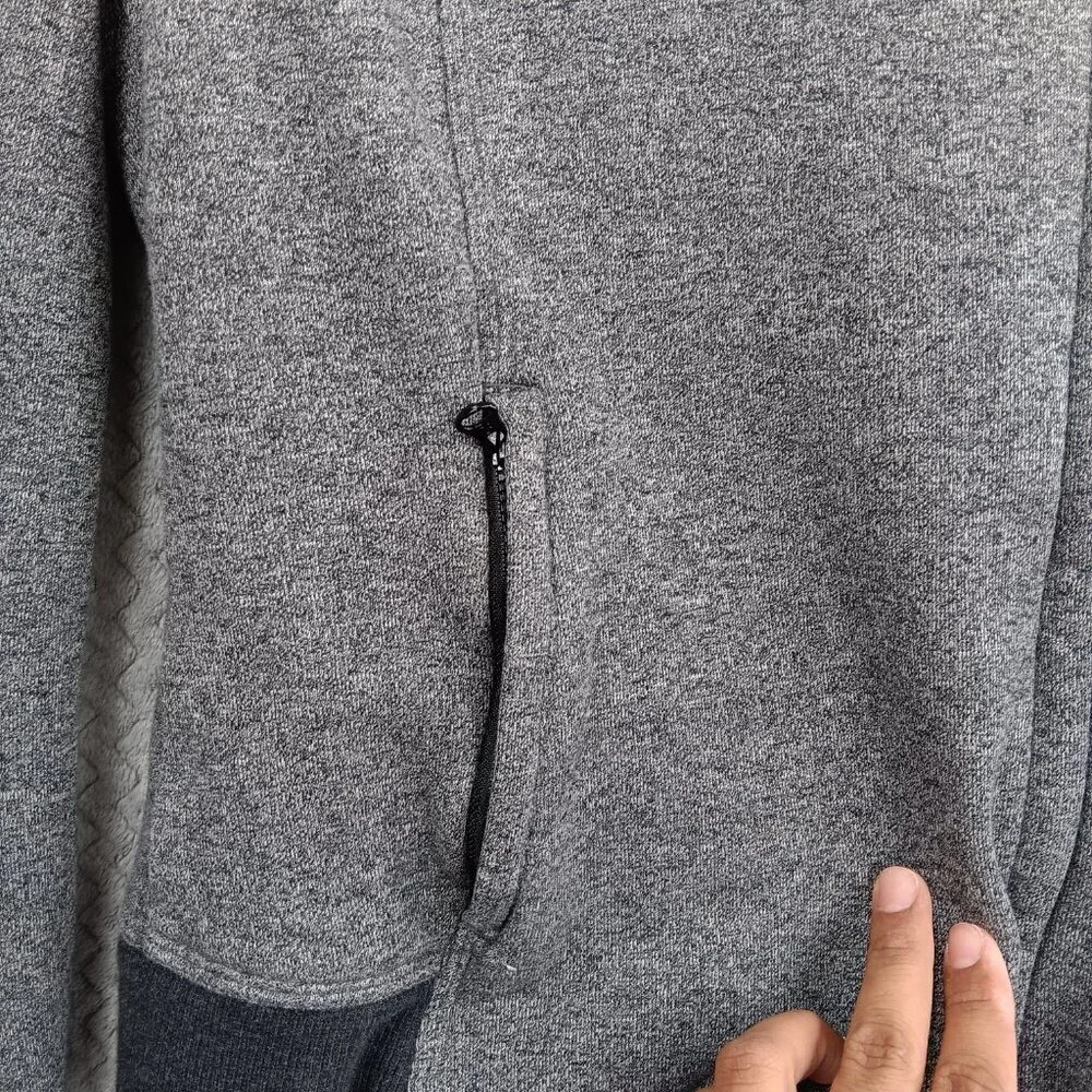 LULULEMON Karmacollected Jacket Heathered Speckled Black Women's 8 Zip Collared